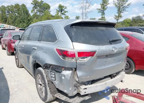 2014 Toyota Highlander Xle V6 z USA, uszkodzony, nr VIN 5TDKKRFH7ES010646